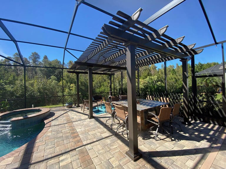 Pergolas Beautify the Backyards of Homes in Pearland, Sugar Land, Galveston, Humble & Nearby TX Cities