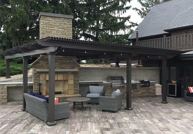 Black pergola